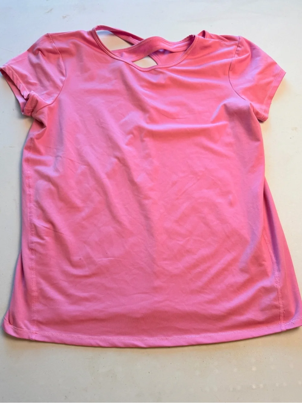 all in motion Bubblegum Pink Short Sleeve Active Tee with Back Cutout